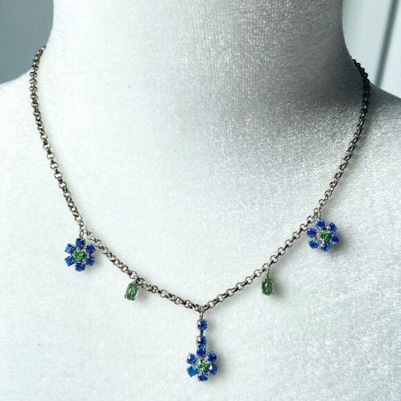 Agatha Paris flower jewel adjustable necklace - Picture 1 of 6